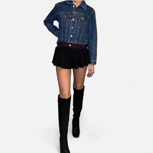 Vintage Tommy Jeans Hilfiger Women's Blue Jean Jacket